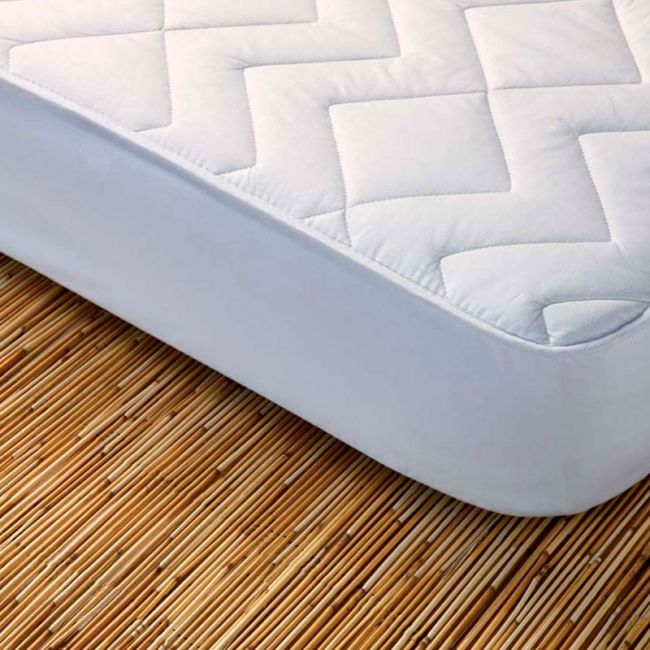 Protector de cama - Funda de colchón algodón de rizo antialérgica